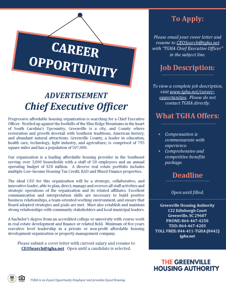 photo flyer for ceo job opportunity.