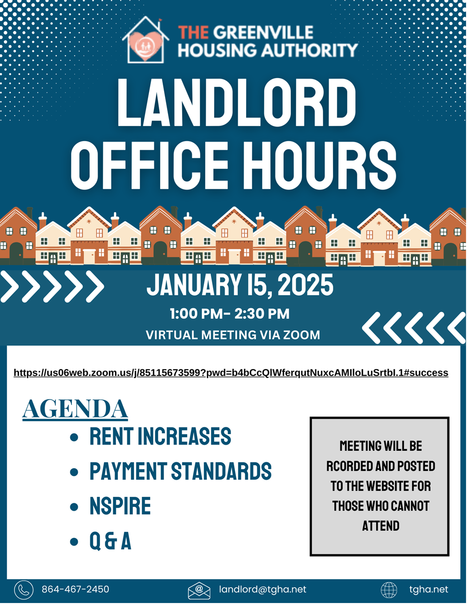 TGHA Landlord Office Hours Meeting